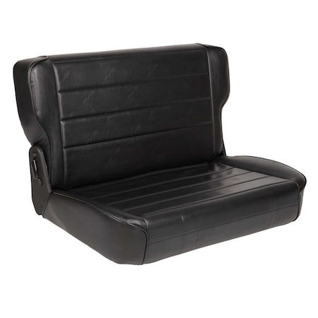 Smittybilt 8695 CJ & WRANGLER YJ SEAT  REAR  FOLD & TUMBLE  VINYL BLACK 41301